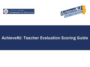 Danielson teacher evaluation scores