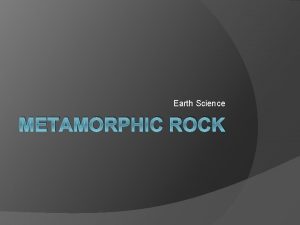 Composition of metamorphic rocks