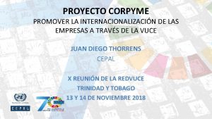 PROYECTO CORPYME PROMOVER LA INTERNACIONALIZACIN DE LAS EMPRESAS