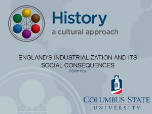 ENGLANDS INDUSTRIALIZATION AND ITS SOCIAL CONSEQUENCES SSWH 15