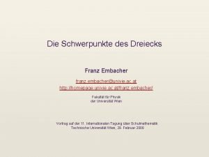 Embacher franz