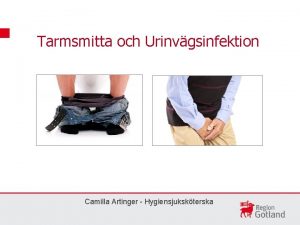 Tarmsmitta och Urinvgsinfektion Camilla Artinger Hygiensjukskterska Smittmnen frn