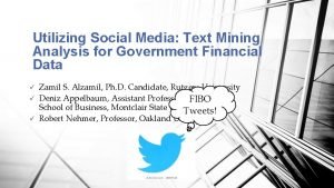 Text mining social media