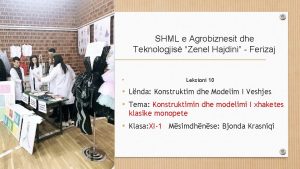 SHML e Agrobiznesit dhe Teknologjis Zenel Hajdini Ferizaj