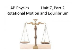 Translational and rotational equilibrium
