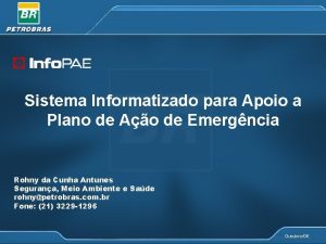 Sistema Informatizado para Apoio a Plano de Ao