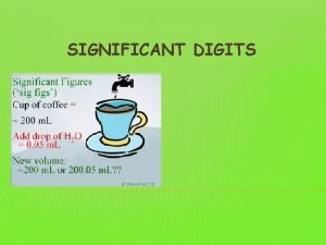 Rules in significant figures