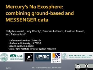 Mercurys Na Exosphere combining groundbased and MESSENGER data