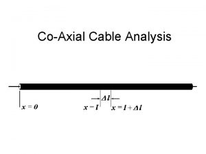 CoAxial Cable Analysis Construction Details Question 1 What