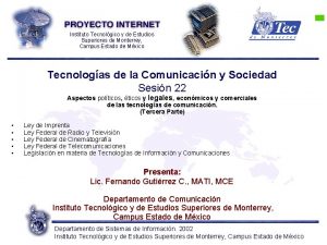 Instituto Tecnolgico y de Estudios Superiores de Monterrey