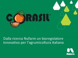 Dalla ricerca Nufarm un bioregolatore innovativo per lagrumicoltura