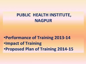 Public health institute nagpur