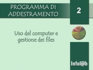 2 Formattare il floppy disk Attualmente tutti i