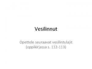 Vesilintu mustavalkoinen