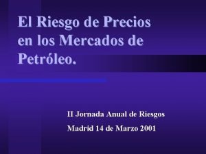 Riesgo de precios