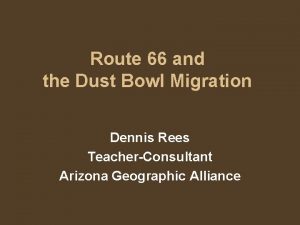 Route 66 dust bowl