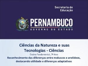 Cincias da Natureza e suas Tecnologias Cincias Ensino