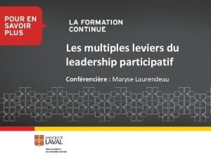 Leadership participatif