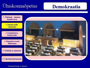 hiskonnapetus 1 hiskond inimeste kooselu vorm 2 Demokraatlik