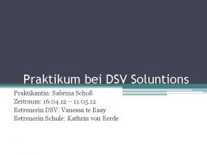 Dsv praktikum