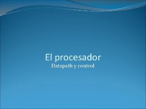 Que es un datapath