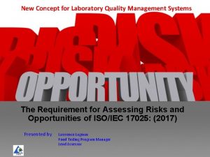 A New Concept for Laboratory Quality Management Systems