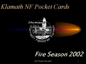 Nfdrs pocket cards