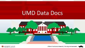 Umd tableau