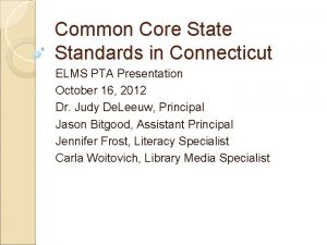 Common core state standards ct