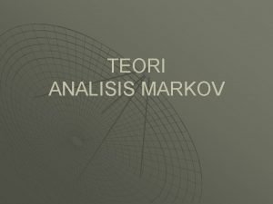 Contoh kasus, analisis markov