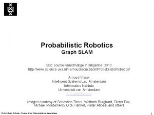 Probabilistic robotics course