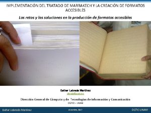 IMPLEMENTACIN DEL TRATADO DE MARRAKECH Y LA CREACIN
