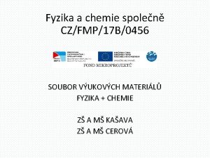 Fyzika a chemie spolen CZFMP17 B0456 SOUBOR VUKOVCH