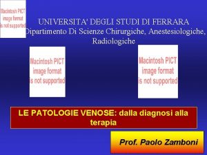 UNIVERSITA DEGLI STUDI DI FERRARA Dipartimento Di Scienze