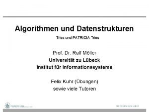 Patricia trie Patricia trie