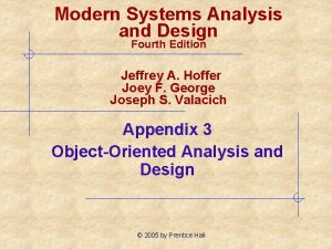 Modern Systems Analysis and Design Fourth Edition Jeffrey