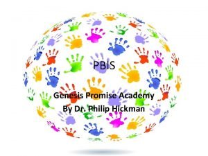 PBIS Genesis Promise Academy By Dr Philip Hickman