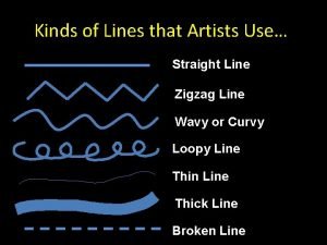 Kinds of lines