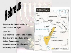Hebreus palestina