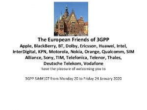 The European Friends of 3 GPP Apple Black