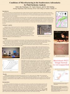 Conditions of Microfracturing in the Southwestern Adirondacks by