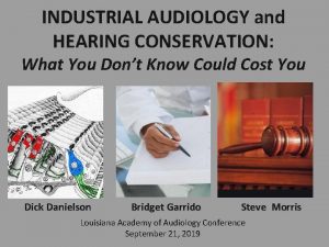 Industrial audiology
