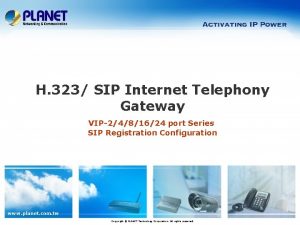 H 323 SIP Internet Telephony Gateway VIP2481624 port