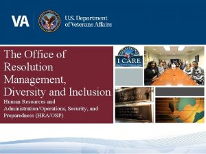 Va office of resolution management