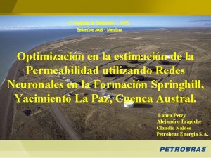 3 Congreso de Produccin IAPG Setiembre 2006 Mendoza