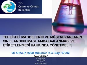 Ikmal maddelerinin sınıflandırılması