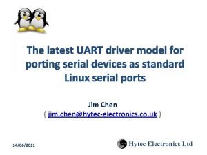 The latest UART driver model for porting serial
