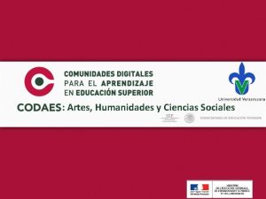 Artes Humanidades y Ciencias Sociales 2015 Se establece