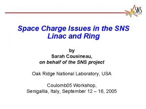 Space Charge Issues in the SNS Linac and