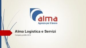 Alma logistica roma